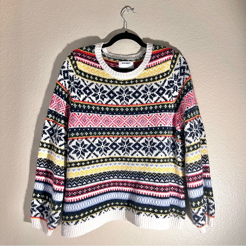 Old Navy Christmas Holiday Ugly Theme Sweater
